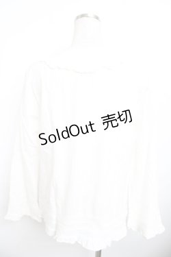 画像2: powder / フリル長袖ブラウス F 白 Y-25-11-30-126-LO-JA-SZ-ZY