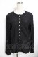 画像1: powder / 透かしカーディガン F 黒 Y-25-11-30-127-LO-TO-SZ-ZY (1)
