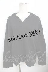 powder / セーラーカラースウェット F 黒 Y-25-11-30-128-LO-TO-SZ-ZY