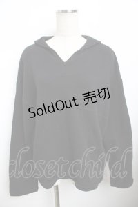 powder / セーラーカラースウェット F 黒 Y-25-11-30-128-LO-TO-SZ-ZY