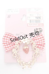 m petit by misako / AMイチゴビジューブローチ  中金 Y-25-11-30-002-LO-ZA-SZ-ZY