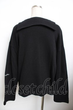 画像2: powder / セーラーカラースウェット F 黒 Y-25-11-30-128-LO-TO-SZ-ZY