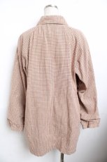 画像2: powder / チェック柄ジャケットコート F ブラウン系 Y-25-11-30-129-LO-CO-SZ-ZT572 (2)