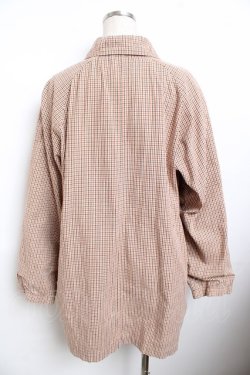 画像2: powder / チェック柄ジャケットコート F ブラウン系 Y-25-11-30-129-LO-CO-SZ-ZY