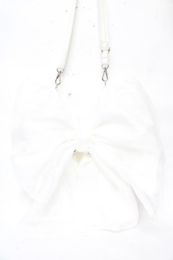 画像1: Alice Mashiro / 眞白ありす/リボンマルチWAYバッグ  白 Y-25-11-30-020-LO-BG-SZ-ZY