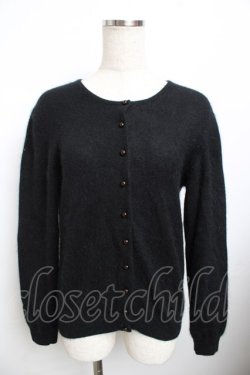 画像1: INGEBORG / ニットカーディガン  黒 Y-25-11-30-136-LO-TO-SZ-ZY