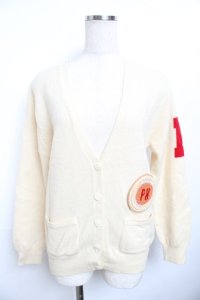 PINK HOUSE / ワッペン付きニットカーディガン F アイボリー Y-25-11-30-137-LO-TO-SZ-ZY