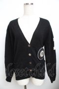 PINK HOUSE / ワッペン付きニットカーディガン F 黒 Y-25-11-30-138-LO-TO-SZ-ZY