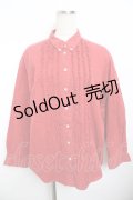 PINK HOUSE / フロントフリルソフトデニムシャツ F 赤 Y-25-11-30-139-LO-BL-SZ-ZY