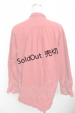 画像2: PINK HOUSE / フロントフリルソフトデニムシャツ F 赤 Y-25-11-30-139-LO-BL-SZ-ZY