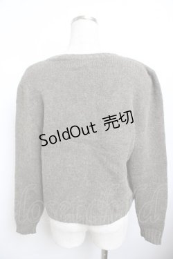 画像2: PINK HOUSE / 裾ロゴニットトップス F グレー Y-25-11-30-140-LO-TO-SZ-ZY