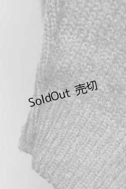 画像4: PINK HOUSE / 裾ロゴニットトップス F グレー Y-25-11-30-140-LO-TO-SZ-ZY