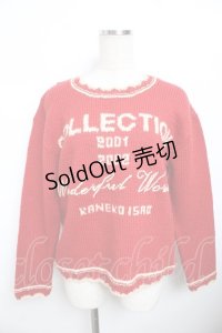WONDERFUL WORLD / collectionセーター F 赤 Y-25-11-30-141-LO-TO-SZ-ZY