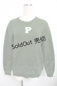 PINK HOUSE / ロゴセーター F グリーン Y-25-11-30-143-LO-TO-SZ-ZY