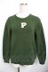 画像1: PINK HOUSE / ロゴセーター F グリーン Y-25-11-30-143-LO-TO-SZ-ZY (1)