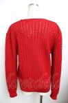 画像2: PINK HOUSE / 透かしニットカーディガン F 赤 Y-25-11-30-144-LO-TO-SZ-ZT616 (2)