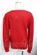 画像2: PINK HOUSE / 透かしニットカーディガン F 赤 Y-25-11-30-144-LO-TO-SZ-ZY (2)