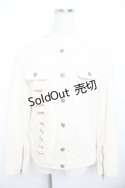 画像1: PINK HOUSE / ロゴプリントジャケット F 生成り Y-25-11-30-146-LO-JA-SZ-ZY