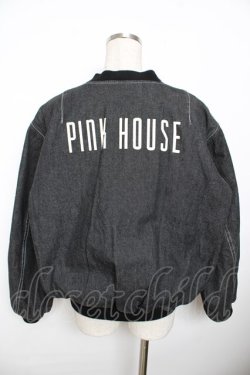 画像2: PINK HOUSE / リボンモチーフ付きブルゾン F 黒 Y-25-11-30-154-LO-JA-SZ-ZY
