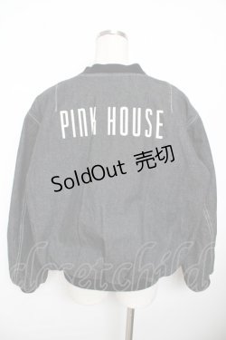 画像2: PINK HOUSE / リボンモチーフ付きブルゾン F 黒 Y-25-11-30-154-LO-JA-SZ-ZY