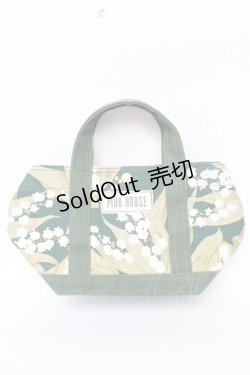 画像1: PINK HOUSE / 鈴蘭柄ミニトートバッグ  グリーン Y-25-11-30-022-LO-BG-SZ-ZY