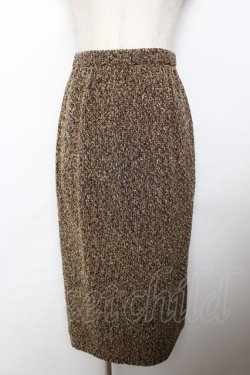 画像3: INGEBORG / ラメ混ミックスツイードセットアップ F ブラウン×ゴールド Y-25-11-30-156-LO-JA-SZ-ZY