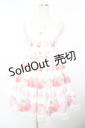 Baby Cat Dress / いちごジャンパースカート M 白 Y-25-11-30-157-LO-OP-SZ-ZY