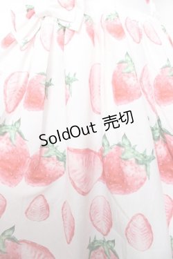 画像3: Baby Cat Dress / いちごジャンパースカート M 白 Y-25-11-30-157-LO-OP-SZ-ZY