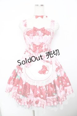 画像1: Dream Lolita / Strawberry Cream ジャンパースカート  ピンク Y-25-11-30-158-LO-OP-SZ-ZY