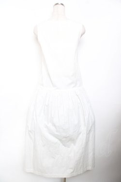 画像2: KANEKO ISAO / フロントボタンジャンパースカート F 白 Y-25-11-30-161-EL-OP-SZ-ZY