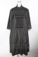 画像1: powder / 刺繍入りソフトデニムロングワンピース F 黒 Y-25-11-30-164-LO-OP-SZ-ZY (1)