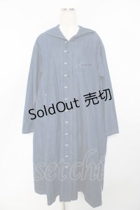 powder / セーラーカラーシャツワンピース F インディゴ Y-25-11-30-166-LO-OP-SZ-ZY