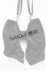 Alice Mashiro / 眞白ありす/リボンマルチWAYバッグ  黒 Y-25-11-30-023-LO-BG-SZ-ZY