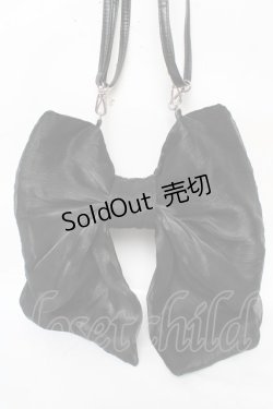 画像1: Alice Mashiro / 眞白ありす/リボンマルチWAYバッグ  黒 Y-25-11-30-023-LO-BG-SZ-ZY