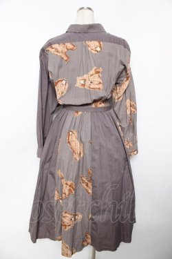 画像2: powder / テディ柄ワンピース F グレー Y-25-11-30-167-LO-OP-SZ-ZY