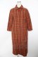 画像1: powder / チェック柄ウールワンピース F オレンジ Y-25-11-30-168-LO-OP-SZ-ZY (1)