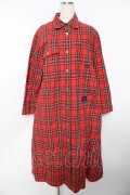 powder / タータンチェック柄ワンピース F 赤 Y-25-11-30-169-LO-OP-SZ-ZY