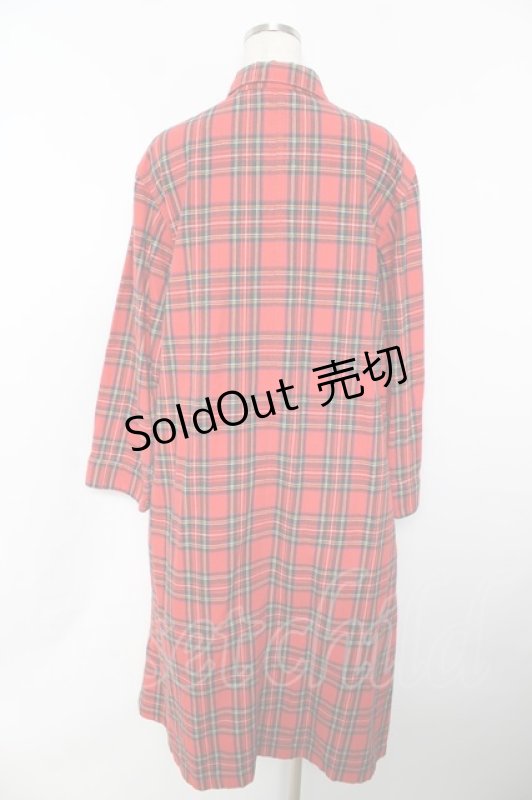 画像2: powder / タータンチェック柄ワンピース F 赤 Y-25-11-30-169-LO-OP-SZ-ZT614 (2)