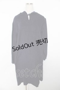 powder / コットンルームワンピース F 紺 Y-25-11-30-172-LO-OP-SZ-ZY