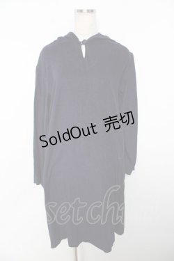 画像1: powder / コットンルームワンピース F 紺 Y-25-11-30-172-LO-OP-SZ-ZY