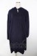 画像1: powder / コットンルームワンピース F 紺 Y-25-11-30-172-LO-OP-SZ-ZY (1)