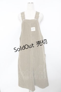 画像1: powder / コーデュロイサロペット F カーキ Y-25-11-30-173-LO-OP-SZ-ZY