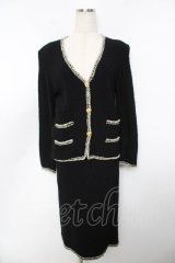 INGEBORG / 配色ツイードセットアップ F 黒 Y-25-11-30-175-LO-JA-SZ-ZY