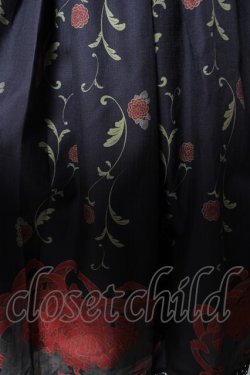 画像3: Chalmiere / 菊と狐柄ジャンパースカート M 黒 Y-25-11-30-179-LO-OP-SZ-ZY