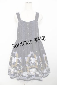 axes femme kawaii / ジュエリースターズワンピース M 紺 Y-25-11-30-182-AX-OP-SZ-ZI