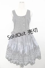 axes femme kawaii / ミスティックノクターンワンピース M グレー Y-25-11-30-184-AX-OP-SZ-ZY