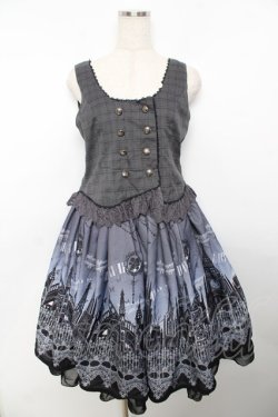 画像1: axes femme kawaii / ミスティックノクターンワンピース M グレー Y-25-11-30-184-AX-OP-SZ-ZY