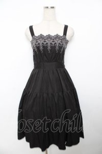 axes femme POETIQUE / スカラップ刺繍キャミワンピース M 黒 Y-25-11-30-190-AX-OP-SZ-ZY
