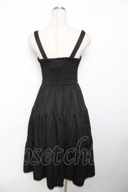 画像2: axes femme POETIQUE / スカラップ刺繍キャミワンピース M 黒 Y-25-11-30-190-AX-OP-SZ-ZY