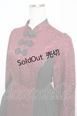 画像3: axes femme kawaii / シノワズリワンピース M ワイン Y-25-11-30-192-AX-OP-SZ-ZY